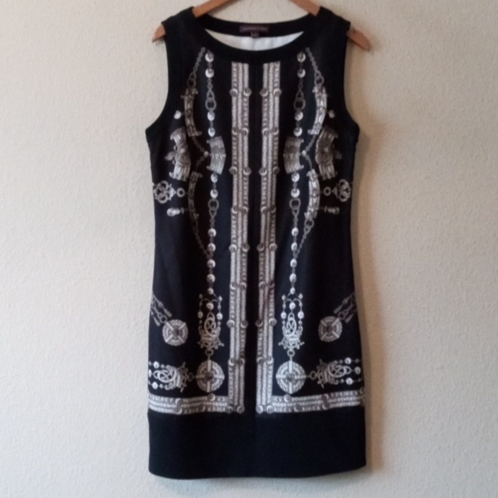 Marchesa Voyage Black Mini w/Gold Printed Pattern